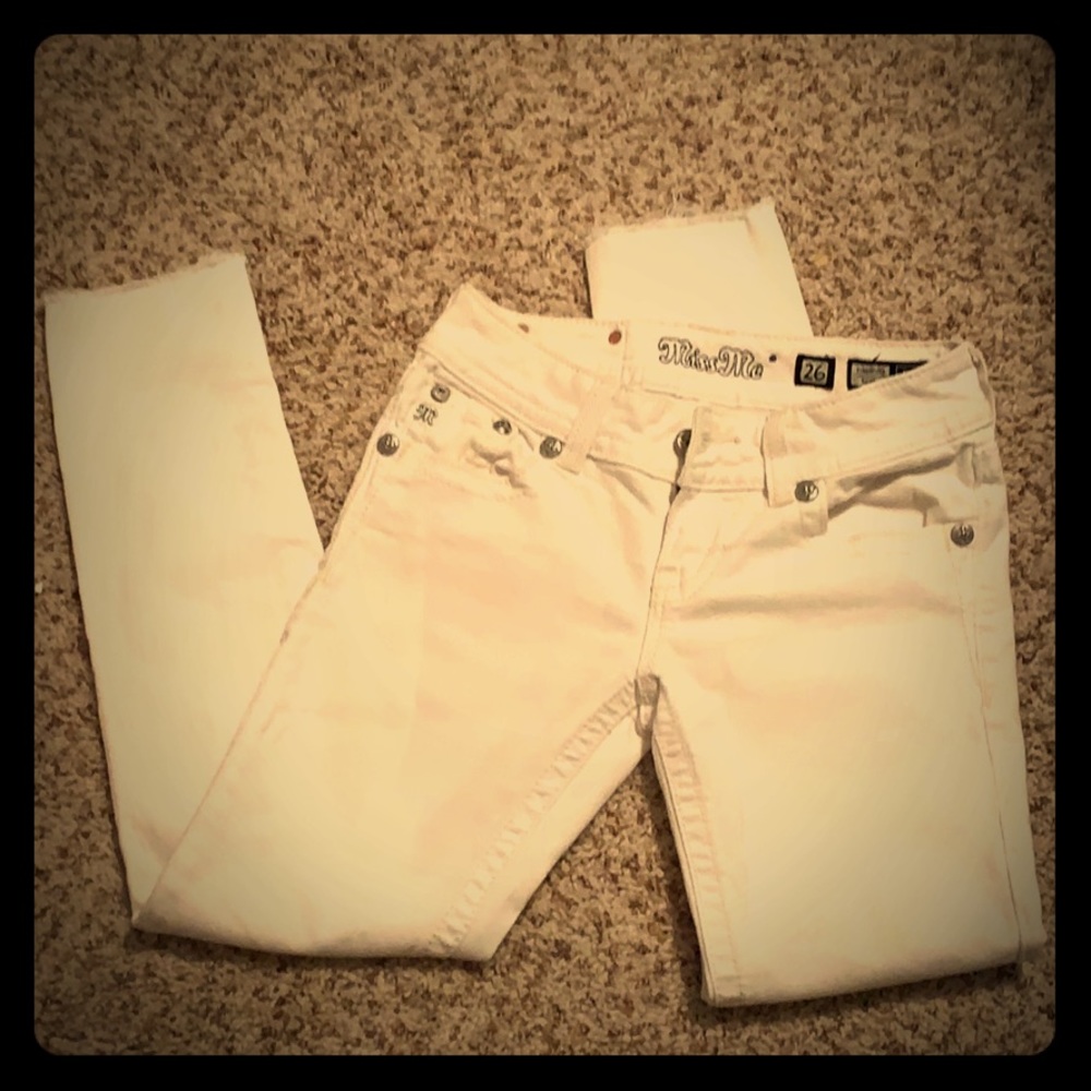 White Miss Me Jeans